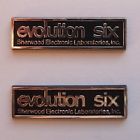 Sherwood Vintage Pair Grille Emblems From Very Rare Evolution Six