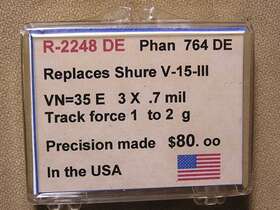 R-2248de Shure V-15 Type Iii - 764de Elliptical Diamond Stylus Nos
