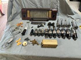 5511a Silvertone Console Face Glass Tubes And More Look Free Shipping