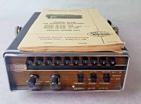 Fr-2526 Sonar Vintage Radio Corp Scanner With Manual Untested/powers Up