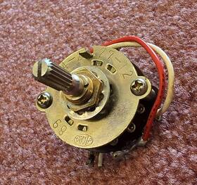 1-514-227-12 Sony Left Right Stereo Mode Selector Switch Assy With Nut And Washer