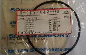 3-407-042-00 Sony Belt Tape Ctr Rbr 0837 Oem Japan Counter Vtg 1987