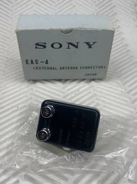 Eac-4 Sony Vintage External Antenna Connector - Made In Japan Black