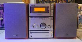 Hcd-cpx1 Sony Micro Hi-fi System Stereo Radio Cd Player Bookshelf Speakers