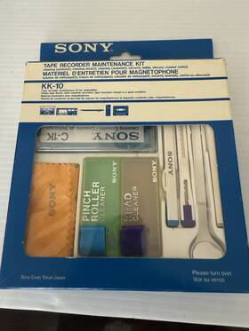 Kk-10 Sony Vintage Tape Recorder Maintenance Kit With C-1k Cleaning And Felts