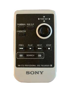 Rm-f70 Sony - Professional Disc Recorder Remote