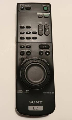 Rmt-m37b Sony Multi-function Laserdisc / Cd Tv Multi Function Remote Control