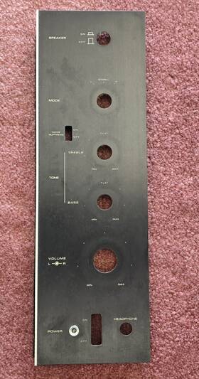 X-34370-51 Sony Control Panel Assembly With Mounting Nuts And Washers