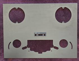 55521631 Teac A-6600 Reel To Front Metal Trim Panel