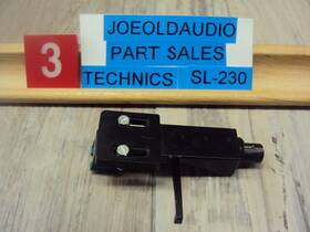 Sl-230 Technics At72e Turntable Headshell And Audio Technica Cartridge P/n Tested