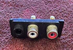 Sfdjbd2n03 Technics Audio Output Terminal Jack Plate For Sl-qd33 Turntable