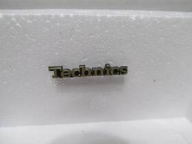 Sgb628 Technics Genuine Faceplate Badge/logo Raised Gold On Black Lettering 30x5 Mm