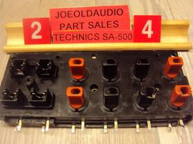 Sjf8013 Technics Sa-500/sa202/sa200 Receiver Speaker Terminal And Fuse Holders Tested