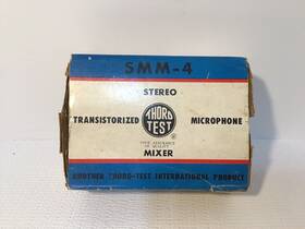 Smm-4 Thoro Test Vintage Transistorized Microphone Mixer Original Box