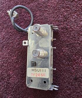 Msu111 Toshiba Vcr Rf Modulator Block Assembly Removed From Working Unit