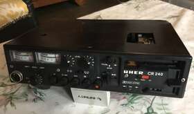 Cr-240 Uher Cr240 Uber Portable Cassette Recorder For Parts Or Repair