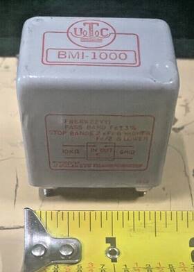 Bmi-1000 Utc Vintage United Transformer Co. Bandpass Filter Trw