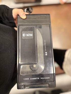 9208969 Witm Video Cassette Rewinder Black Model Mpn