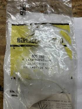 22-7504-01 Zenith Oem Part #800-860 4 Lead Capacitor