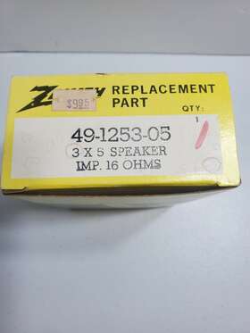 49-1253-05 Zenith Vintage 3x5 Speaker Nos B2/e6