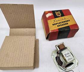 49cz547 Zenith Vintage Radio Speaker Replacement Model 4 Inch Cracked
