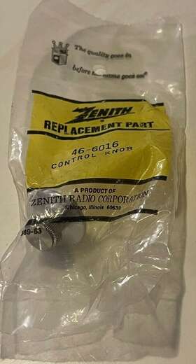 46-6016 Zenith 6016 Nos Oem Part Tv Control Knob
