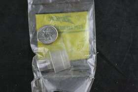 S-69125 Zenith Vintage Plastic Clear Uhf Tune Knob Replacement Part For Crt Tube Tv