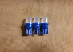 (3) Cool Blue Frosted 8V Led Wedge Lamp/pioneer SX-880 SX-780 SX750 SX680 SX580. Fixed Price $9.30.