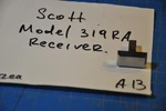 Scott 319RA Receiver Replacement Parts Phono Push Button. Fixed Price $10.00.