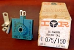 Vintage #845-6246 Ir 130V Ma. Selenium Rectifier 075 Nos W/ Mount. Fixed Price $14.98.
