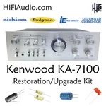 Kenwood KA-7100 Rebuild Restoration Recap Service Kit Repair Filter Capacitor. Fixed Price $155.00.
