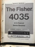 Vtg Original The Fisher Service Manual For 4035 Receiver. Fixed Price $15.98.