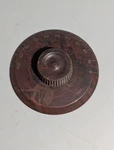 Vintage Radion Bakelite Tuning Dial Knob 0-100 American Hard Rubber Ny. Fixed Price $18.00.