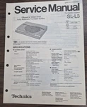 Technics SL-L3 Turntable Service Manual Original. Fixed Price $10.75.