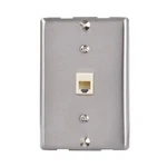 Zenith TW1001WPS Universal Wall Jack Silver Landline Telephone Plate. Fixed Price $15.25.