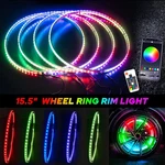 Pack Of 4 15.5'' Rgb Wheel Ring Lights Led For Truck Car Rim App. Fixed Price $46.99.