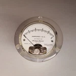 Vintage Western Electric Triplett Dc Ammeter Model 321-L: Clear Back. Fixed Price $7.30.