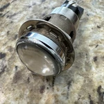 Vintage Dialco Jumbo 1" Clear Glass Indicator Light 75W Nos. Fixed Price $14.99.