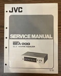 Original 1977 Jvc Model SEA-20G Service Manual. Fixed Price $25.95.