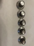 Alcoknob 1/4" Lot Of 5 Knobs, NOS.0-9. Fixed Price $29.95.