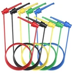5 Pack Electrical Dual Lead Test Hook Clips Silicone Cables For Electronics. Fixed Price $19.39.