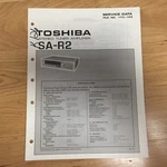 Original Toshiba Service Manual For & Sb Model Receivers Amplifier Select One. Fixed Price $12.98.