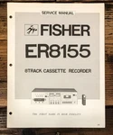 Fisher ER-8155 Track Service Manual *original*. Fixed Price $19.97.
