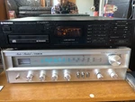 Fisher RS-1022 Stereo Receiver Wood Case + Free Pioneer Cd Player. Fixed Price $169.00.