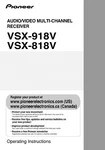 Pioneer VSX-818V Receiver Owners Manual. Fixed Price $22.24.