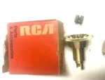 Vintage Rca Fine Tuning Knob For Tv Television - Plastic Red Brass 112067 Nos. Fixed Price $24.50.
