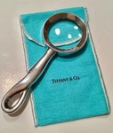 Tiffany Sterling Magnifying Glass W Dust Cover Peretti Vintage Italy. Fixed Price $420.00.