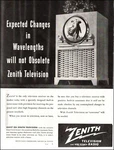 1949 Vintage Television Ad Zenith Giant Circle Screen Tv Sets Video 022020. Fixed Price $8.95.