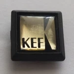 Kef Grille Emblem For F15, Other Small Speakers, C.2006 Good Condition. Fixed Price $7.95.