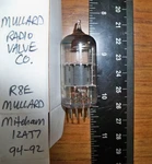 Strong Mitcham Mullard Radio Valve Co. Gray Plate Getter 12AT7 / ECC81 Tube. Fixed Price $18.74.